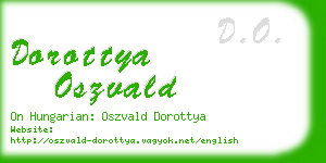 dorottya oszvald business card